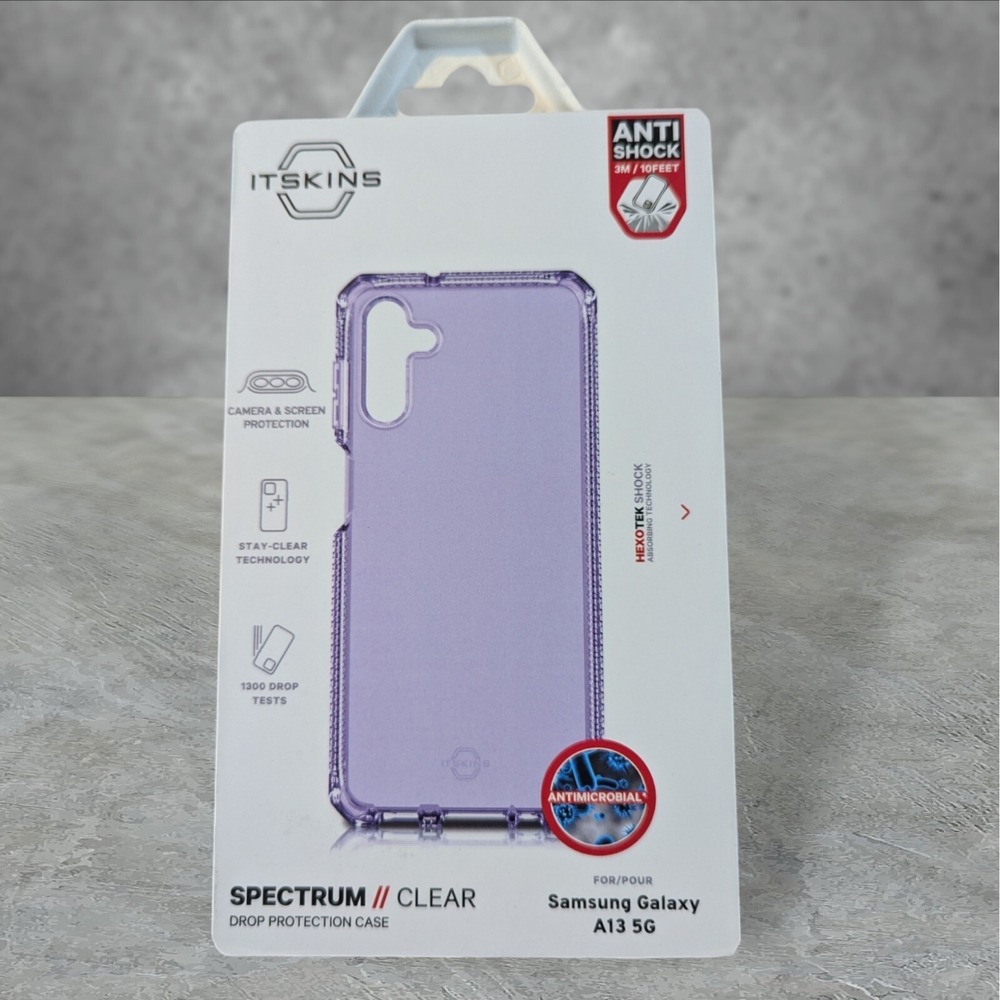Itskins Spectrum Clear Case for Samsung Galaxy‎ A13 5G Purple See Description W3